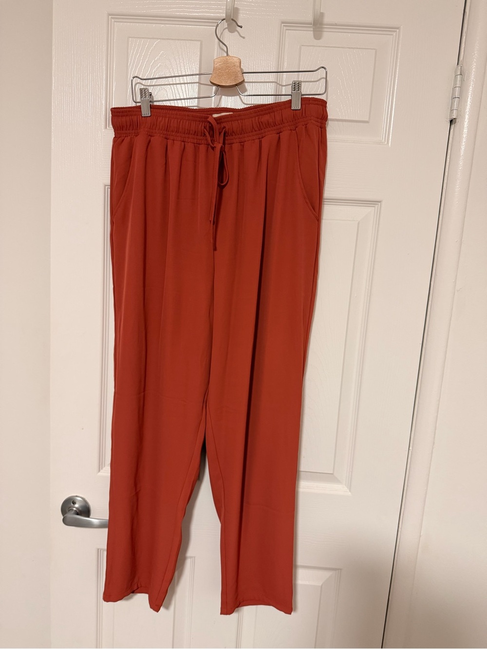 MELLODAY Rust Drawstring Track Pants